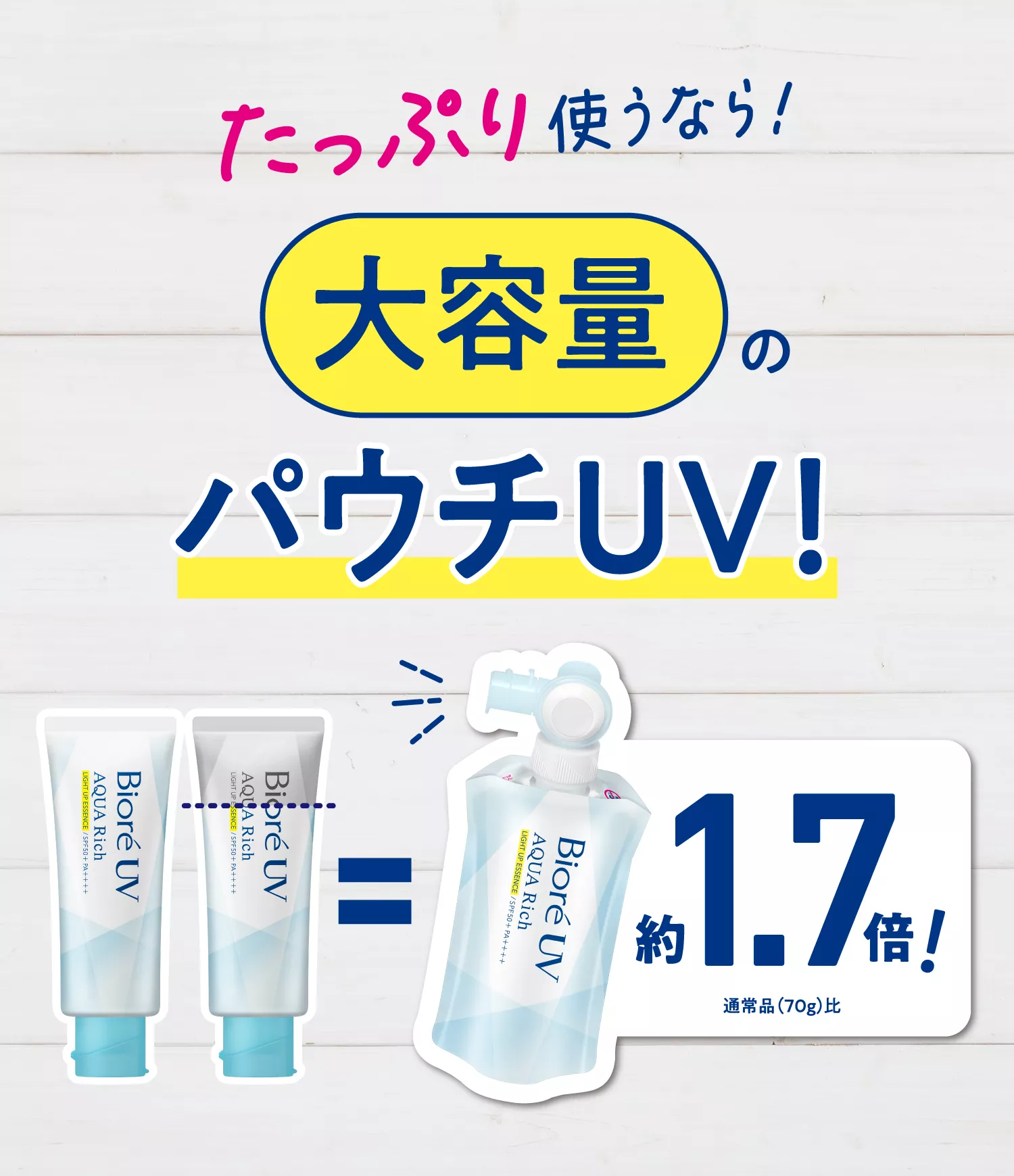 花王株式会社 | ビオレUV | アクアリッチ 光拡散UV