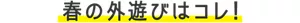 春の外遊びはコレ！