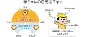 赤ちゃんの日光浴Tips
