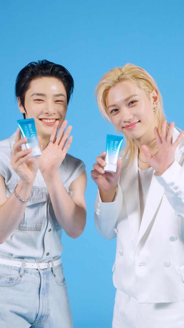 花王 Biore UV×Stray Kids｜Be Positive！Biore UV（Felix＆I.N）