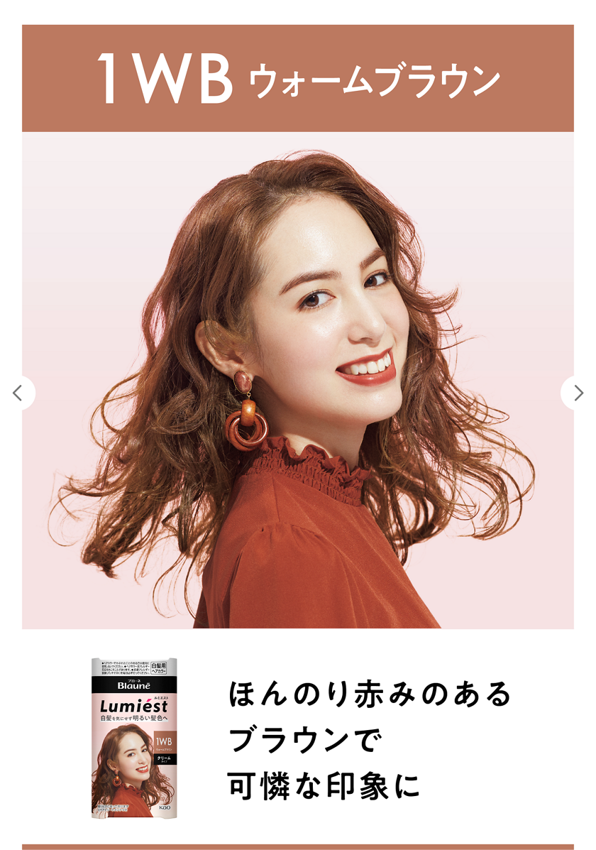 商品画像：花王 ブローネ ルミエスト ハニーベージュ 白髪用 ヘアカラー 2 4