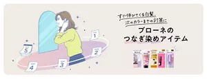 すぐ伸びてくる白髪、次のカラーまでの対策に ブローネのつなぎ染めアイテム