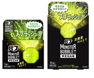 スプラッシュ泡の1錠入りと4錠入りのパッケージ画像