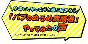 夏こそゆったりお湯に浸かろう"バブのぬるめ炭酸浴"やってみたの声（2025年7月～9月Web調査 花王調べ（n=93））