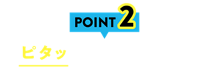 POINT2 ピタッと髪をとらえる