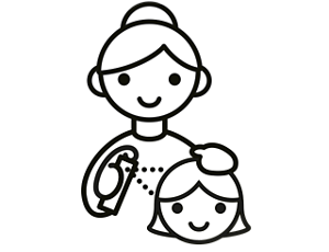 親子のイラスト