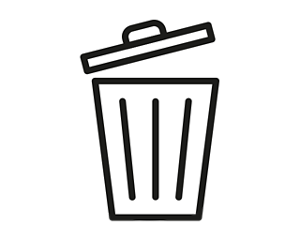ゴミ箱のイラスト