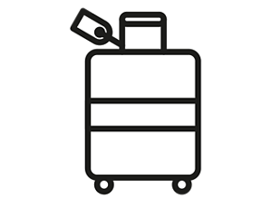 キャリーバックのイラスト