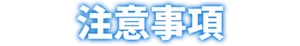 注意事項