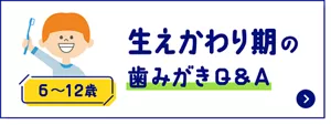 生えかわり期の歯みがきQ&A (6〜12歳)