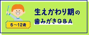 生えかわり期の歯みがきQ&A (6〜12歳)