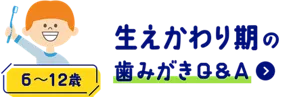 生えかわり期の歯みがきQ&A (6〜12歳)