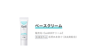 ベースクリーム 販売名：CurélUVクリームE　 医薬部外品 肌荒れを防ぐ（消炎剤配合）