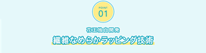 POINT01 花王独自開発 繊維なめらかラッピング技術