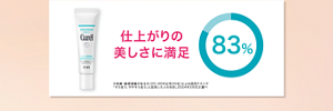 仕上がりの 美しさに満足※乾燥・敏感意識がある方（20~60代女性60名）による使用テストで 「そう思う、ややそう思う」と回答した人の合計。2024年3月花王調べ