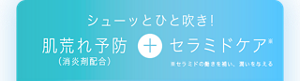 シューッとひと吹き! 肌荒れ予防 （消炎剤配合）+ セラミドケア※セラミドの働きを補い、潤いを与える 