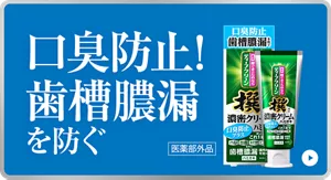 口臭防止！歯槽膿漏を防ぐ