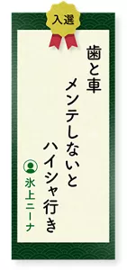 歯と車メンテしないとハイシャ行き（氷上ニーナ）
