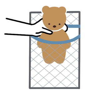 ぬいぐるみのイラスト