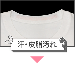 汗・皮脂汚れイメージ