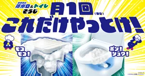 お風呂の排水口＆トイレそうじ。月1回（目安）これだけやっとけ！