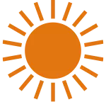 夏のイメージアイコン（太陽）