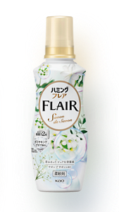 ハミングフレア　柔軟剤のサボンデサボンのボトル
