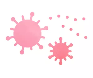 抗菌(すべての菌の増殖を抑制するわけではありません。)・防臭効果でイヤなニオイを防ぐイメージ