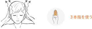 3本指を使う