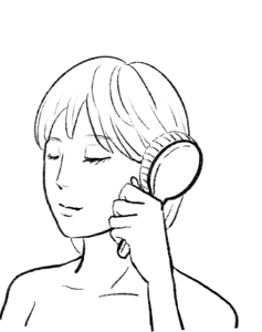 STEP 01 ブラッシング or  手ぐし