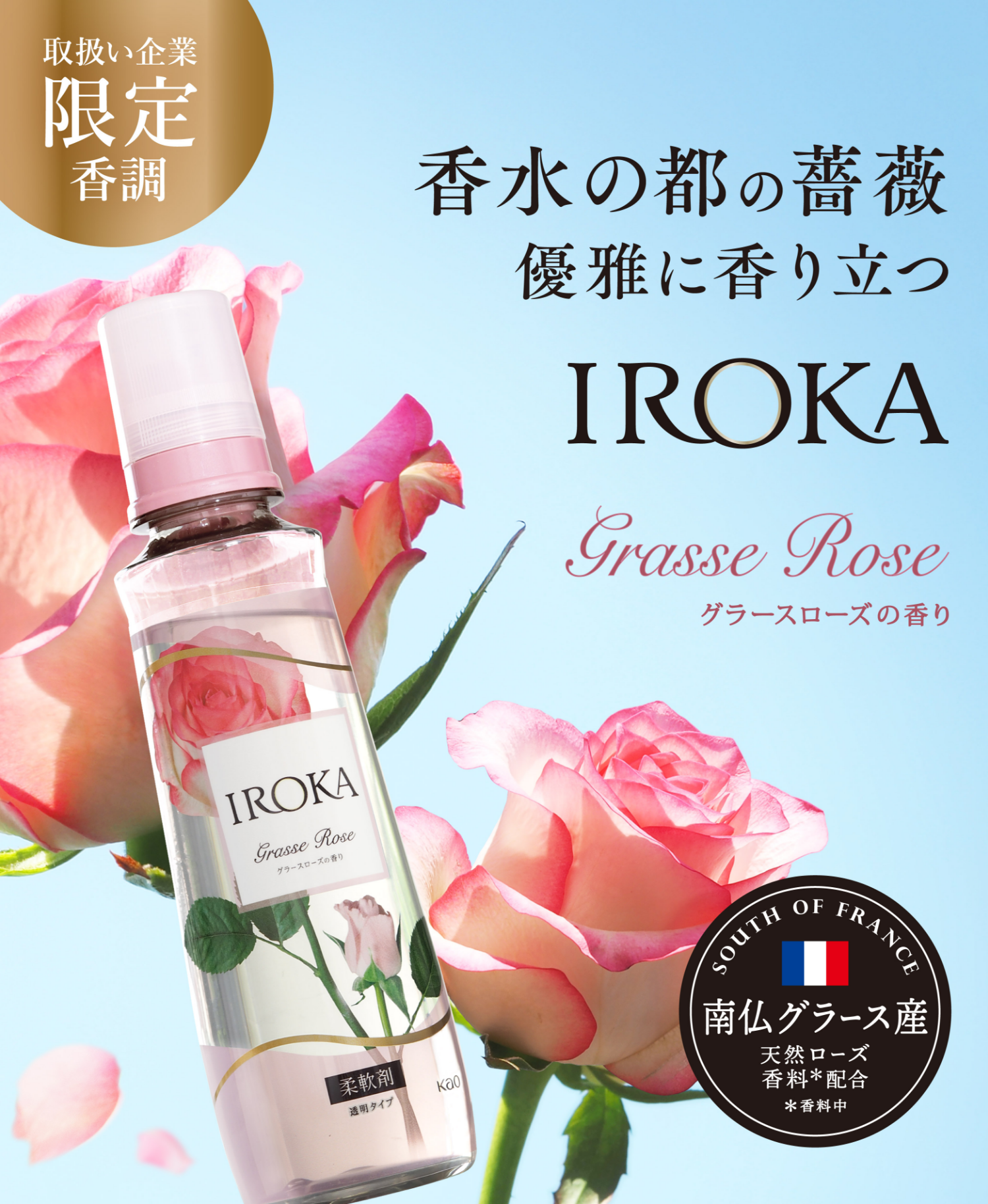 イロカ　花王 フレアフレグランス IROKA  柔軟剤　25袋 フレアフレグランス IROKA（イロカ） ハンサムリーフ 詰め替え