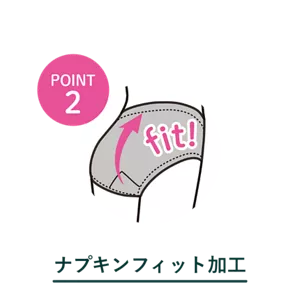 POINT2 ナプキンフィット加工