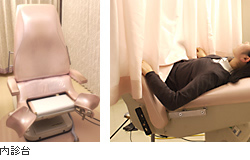 内診のイメージ。