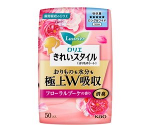 きれいスタイル 極上W吸収 フローラルブーケの香り ロング&ワイドの製品カタログページへ。