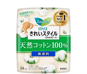 きれいスタイル 天然コットン100% 無香料の製品カタログページへ。