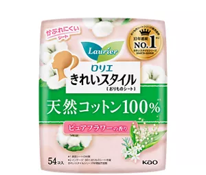 きれいスタイル 天然コットン100% ピュアフラワーの香りの製品カタログページへ。
