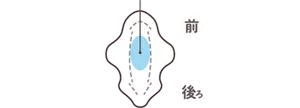 もちふわフィットのつけ方を説明したイメージ。