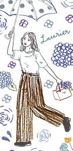 日付とイラスト入りの５，６月の基礎体温表ダウンロード先へ。