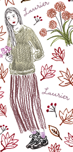 日付とイラスト入りの９，１０月の基礎体温表ダウンロード先へ。