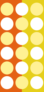 日付無しイラストなし水玉模様タイプEの基礎体温表ダウンロード先へ。