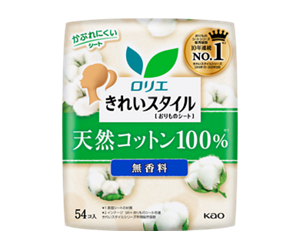きれいスタイル　天然コットン100% 無香料の製品カタログページへ。