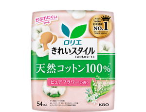 きれいスタイル　天然コットン100% ピュアフラワーの香りの製品カタログページへ。