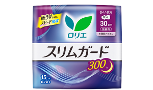 スリムガード　多い夜用３００羽つきの製品カタログページへ。