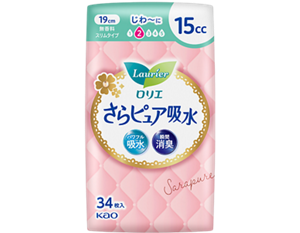 ロリエ　さらピュア吸水　１５ｃｃ 19cm の製品カタログページへ。