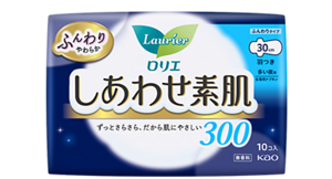 しあわせ素肌　多い夜用３０ｃｍ　羽つきの製品カタログページへ。