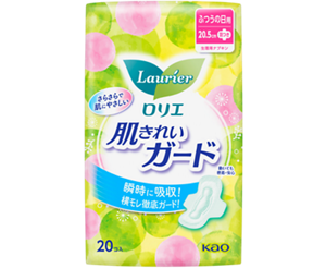 肌きれいガード　ふつうの日用２０．５㎝　羽つき の製品カタログページへ。