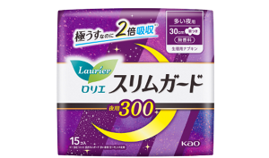 スリムガード　多い夜用３００羽つきの製品カタログページへ。