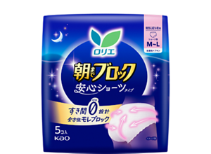 朝までブロック　安心ショーツタイプM・Lサイズ製品カタログページへ。