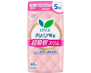 さらピュア吸水　超吸収スリム　5ｃｃ 17cm の製品カタログページへ。