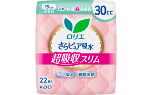 さらピュア吸水　超吸収スリム　３０ｃｃ 19cm の製品カタログページへ。